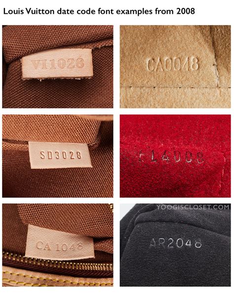 louis Vuitton Bag code examples